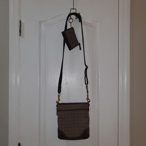Vintage coach 1584 crossbody bag with matching coin purse